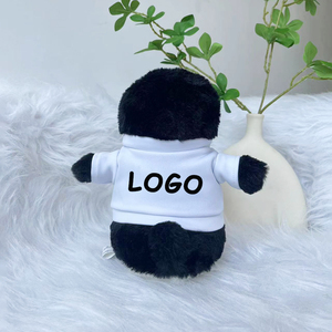 Animal de peluche de pingüino personalizado de 22cm con LOGO personalizado, Camiseta de algodón PP suave, pingüino de peluche de juguete para regalo de fiesta - Product Image 5