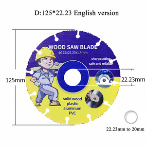 Disque de coupe pour bois 105/110/115/125 mm, polyvalent, pour planches de bois massif, PVC, lame de scie pour le travail du bois, disque de coupe pour meuleuse d'angle - Product Image 4