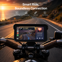 Écran CarPlay pour moto Aoocci C6 Pro avec navigation GPS antivol et enregistrement double caméra pour la conduite