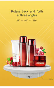 Nouveau support rotatif automatique 3 en 1 de 15 cm / 18 cm / 22 cm, vitesse réglable, plateau tournant avec télécommande - Product Image 4