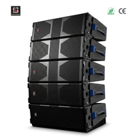 Lasesound A-10W Altavoz Line Array Profesional Dual de 10 Pulgadas, 600W RMS, 136dB SPL Máximo, Sistema de Audio para Escenario, Certificado CE RoHS