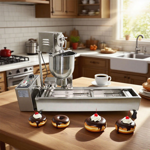 Équipement de cuisine Machine commerciale automatique pour la fabrication de <span class=keywords><strong>mini</strong></span> beignets Machine à faire des beignets Friteuse à beignets Machine de cuisson - Product Image 3