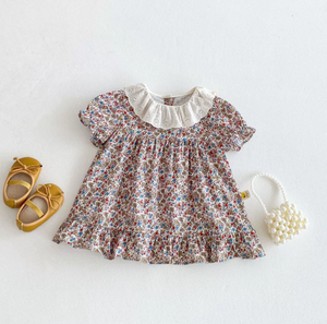 Vestido de Verano para Niñas al por Mayor de Angou, Vestido de Algodón Vintage sin Mangas para Niñas, Vestido Camisero con Falda - Product Image 5