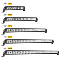Barra de Luz LED de Alta Potencia de 150W y 32 Pulgadas con Chip de 3W 5W, 12v 24v, para Autos, Camionetas, ATV, Parachoques, Techo, Oculta