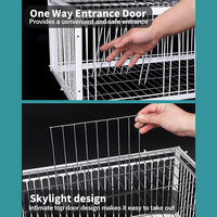 Cage à pigeons pliable et portable pour la course, compacte, en fil de fer, pour pigeons voyageurs, vente en gros, pour l'extérieur, résistante aux intempéries