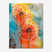 OEM/ODM Mode Moderne Abstrait Fleur de Pissenlit Toile Art Mosaïque Peinture Diamantée DIY Kit Point de Croix Diamant Moderne