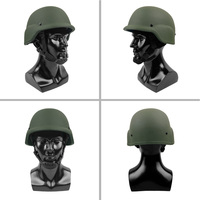 Casque tactique WHCSJ IIIA Quality PE M88 BP, léger (1,5 kg), confortable, vert olive/noir/marron coyote, pour la protection de la tête