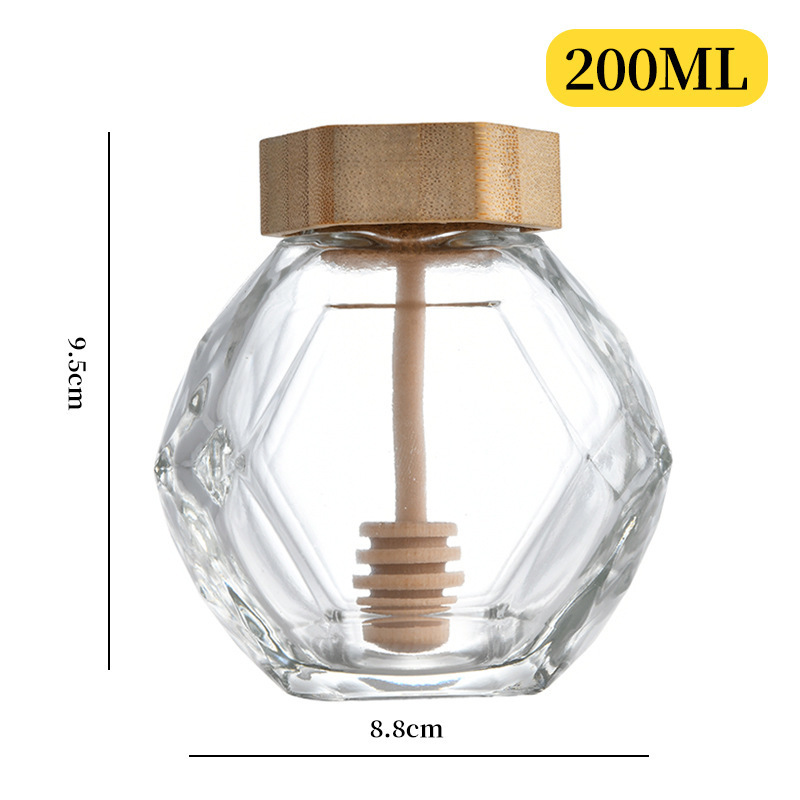 Glass bottle + wooden lid