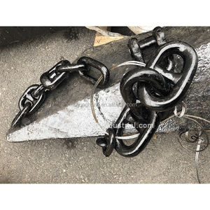 Chaînes d'amarrage pour bouées marines, chaînes d'ancre de navire, chaînes à maillons soudés galvanisées noires à succès, avec pivot avant-gardiste - Product Image 3