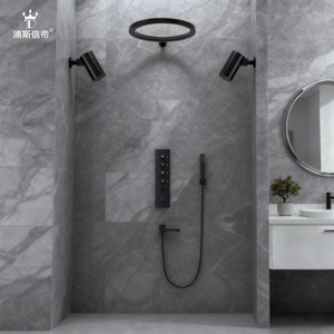 Juego de ducha termostática Dipsi King 59A de latón con pantalla digital inteligente, ducha de lluvia multifuncional para baño - Product Image 3