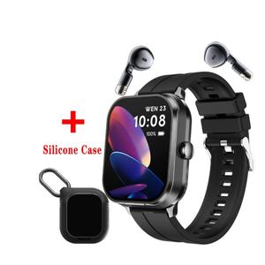 Smartwatch Sportivo <span class=keywords><strong>2</strong></span> in 1 con Auricolari Wireless da <span class=keywords><strong>2</strong></span>,01 Pollici, Monitoraggio della Frequenza Cardiaca e della Salute, IP67, in Lega, Unisex, IPS - Product Image 1