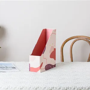Desk Organizer Foldable Colorful Decorative Paper Magazine Holders For Office School