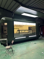 Remorque alimentaire mobile certifiée CE en fibre de verre et aluminium, camion-restaurant complet, fast-food, glaces, café, boissons, pizzas, burgers, snacks