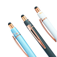 BECOL Nouveau Stylo Tactile Multifonctionnel Créatif avec Fonction Fidget Spinner, Stylo Bille Métallique Coloré Personnalisable avec Logo pour Cadeau