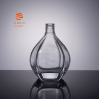 Bouteilles en verre de 500 ml et 700 ml, bouteilles en verre uniques en forme de larme, adaptées au brandy, au whisky, à la vodka