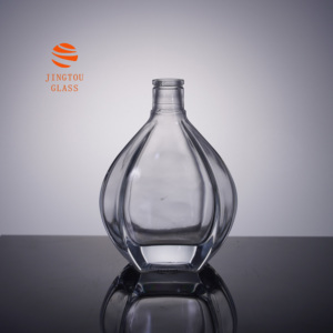 Bouteilles en verre de 500 ml et 700 ml, bouteilles en verre uniques en forme de larme, adaptées au brandy, au whisky, à la vodka - Product Image 4