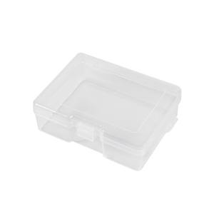 Boîte de rangement rectangulaire transparente en plastique PP avec verrou intégré, organisateur de bureau pour bijoux, 13.3x10.1x4.5cm - Product Image 1