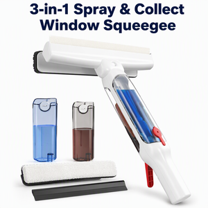 DOOSO 2025 NUEVO Limpiador de <span class=keywords><strong>Ventanas</strong></span> con Mango Largo de Doble Uso, Raspador de Goma y Microfibra con Pulverizador para <span class=keywords><strong>Vidrios</strong></span> - Product Image 4