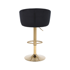 Tables de <span class=keywords><strong>snack</strong></span> chaises chaise de bar <span class=keywords><strong>tabouret</strong></span> haut chaise haute de luxe en velours marron doré pour bar ouvert et fermé - Product Image 6