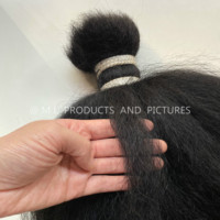 Cheveux de Yak vierges 2026, Cheveux de queue de Yak, Couleur noire naturelle, 10''-12'', Commande d'échantillon 100g