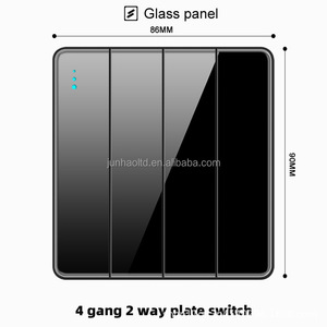 Interruttore a Muro di Alta Qualità Normale EU/UK/Universale 1 Via 2 Vie con USB Tipo-<span class=keywords><strong>C</strong></span> USA Pannello in Vetro Touch Prodotti per la Casa Elettrici - Product Image 3