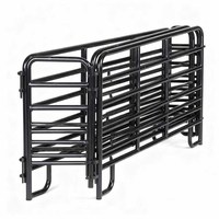 Panneau de clôture rond en acier de 12 pieds pour chevaux et bétail (chèvres, bovins, chevaux) pour enclos de pâturage et chantiers agricoles - Vente en gros à prix réduit