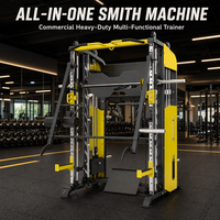 Machine Smith multifonctionnelle en acier pour fitness, équipement d'entraînement de musculation à domicile avec câbles croisés