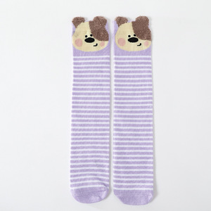 Automne saison filles sous le genou robe chaussettes mignon dessin animé <span class=keywords><strong>renard</strong></span> conception tricoté bébé chaussettes pour le confort - Product Image 3