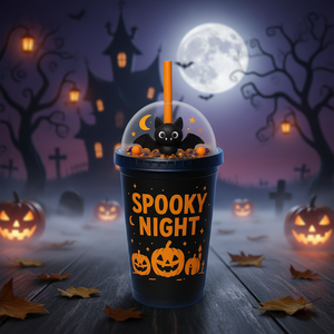 Vaso de Plástico de Doble Pared Personalizado de 420 ml, con Tapa y Pajita, Apto para Agua Hirviendo, Ecológico, Ideal para Regalos de Navidad y Fiestas - Product Image 3