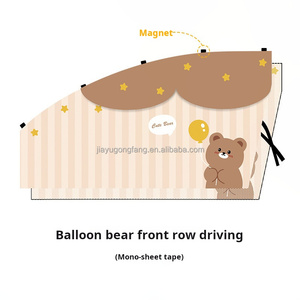 Tenda Magnetica Retrattile per Finestrino Auto, Parasole per Bambini con Protezione Solare e Isolamento Termico, Design Cartoonesco 70x50cm, Privacy - Product Image 2