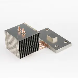 Dispositivo di raffreddamento del dissipatore di calore dell'aletta di alluminio con il dissipatore di calore del radiatore della Base di rame