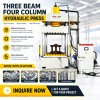 Presse hydraulique 160T à 4 poutres et 3 colonnes pour le formage de métaux, machine pour pièces automobiles, moule d'extrusion à froid pour éviers en acier inoxydable