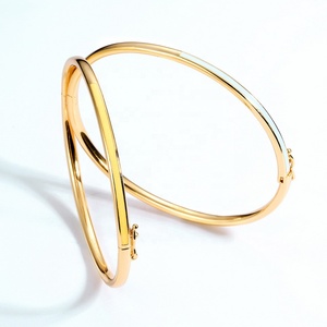 Mode <span class=keywords><strong>or</strong></span> vermeil moitié émail double couleur 925 <span class=keywords><strong>bracelet</strong></span> <span class=keywords><strong>jonc</strong></span> en argent massif - Product Image 6