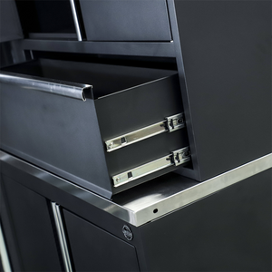 Steel Assembled <b>Tool</b> <b>Boxes</b> Storage Cabinets Key <b>Lock</b> 2 Doors Floor Mount Workshop Garage Large Combination Cabinet - Product Image 4