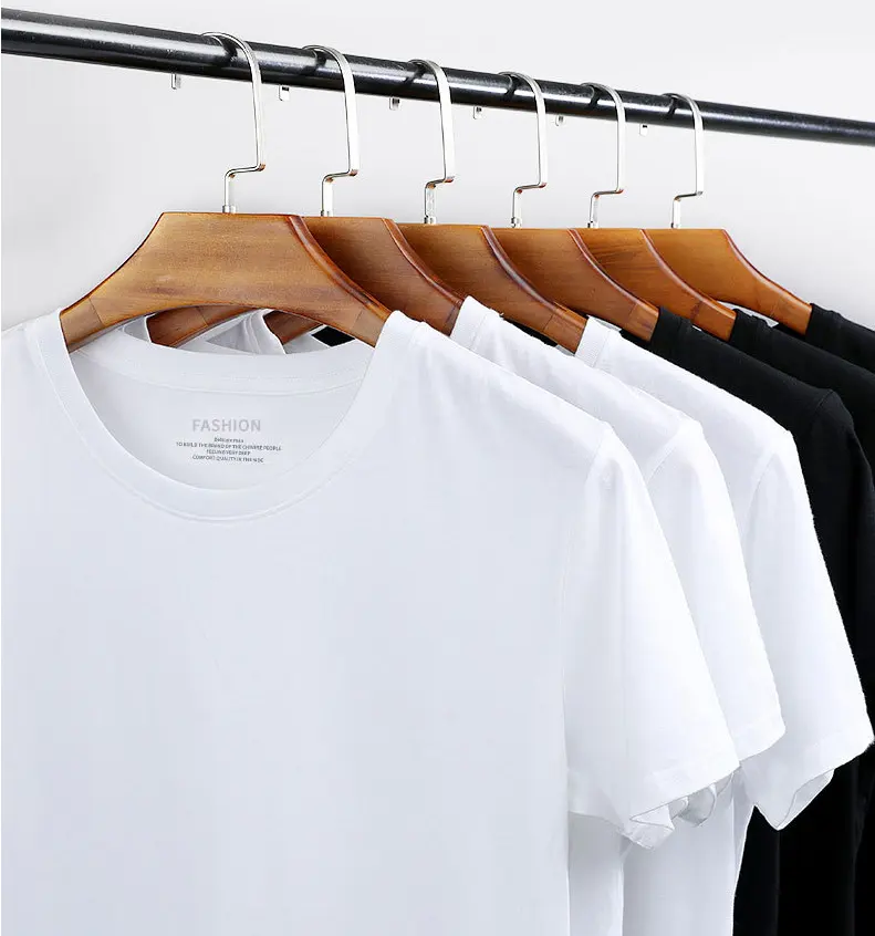 Factory stock short sleeve men clothing custom design apparel man O-neck T shirt pure cotton organic T shirt