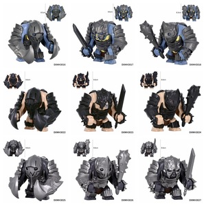 Figura de Troll Blindado de Gran Tamaño, Guerrero de Fantasía Medieval, Bloques de Construcción, Ladrillos de Monstruos, Juguete Coleccionable, Modelo al por Mayor - Product Image 1