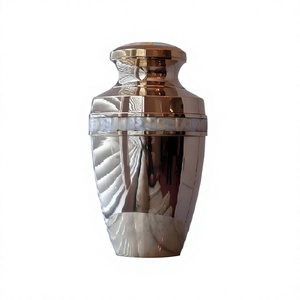 โกศบรรจุอัฐิทองเหลือง Greican Mother Pearl ขัดเงาแบบกระจก สไตล์อเมริกัน เป็นมิตรกับสิ่งแวดล้อม ย่อยสลายได้เอง ออกแบบได้ตามต้องการ - Product Image 1