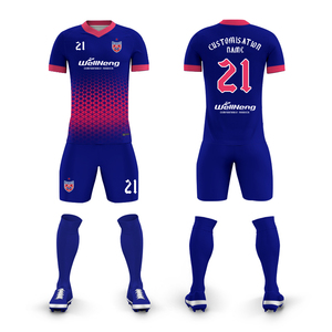 Set di Maglie da Calcio Personalizzabili Traspiranti con Stampa Digitale, Taglie Grandi, Asciugatura Rapida, Manica Corta, Kit Calcio per Adulti, Uniforme di Squadra per Partite - Product Image 3