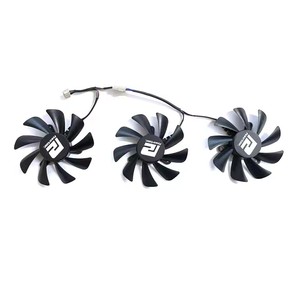 พัดลมระบายความร้อนของแท้85มม. FD9015U12D 4PIN สำหรับ PowerColor Radeon <span class=keywords><strong>RX6750</strong></span> Gre 12GB อะไหล่การ์ดกราฟิกไฟท์เตอร์ - Product Image 2