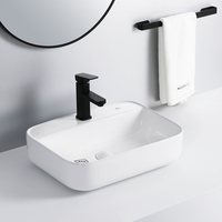 Fournisseurs professionnels d'articles sanitaires lavabo fait à la main meubles de salle de bain hôtel évier lavabo à main