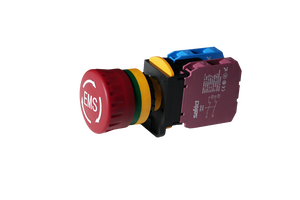 สวิตช์หยุดฉุกเฉิน A22L-22 พร้อมกลไกป้องกันการเชื่อมและเครื่องหมาย EMO มาตรฐาน IP65 มีความเสถียรสูงสำหรับงานอุตสาหกรรม - Product Image 2