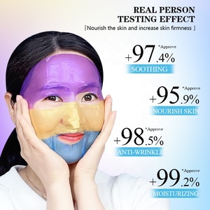 มาส์กหน้าไฮโดรเจลคอลลาเจนคริสตัล 3 สี แบรนด์ส่วนตัว ปรับแต่งได้ ช่วยยกกระชับ ผิวกระจ่างใส ชุ่มชื้น มาส์กแผ่นวีแกน ขายส่ง - Product Image 1