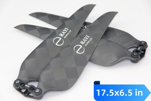 Cánh quạt gấp bằng sợi carbon siêu nhẹ 17.5*6.5 CW CCW RAYI dành cho pin máy bay không người lái <span class=keywords><strong>RC</strong></span>, trực thăng cỡ lớn, UAV - Product Image 2