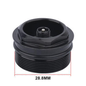 Tuerca de válvula de horquilla delantera de aleación de aluminio de 28.8mm, pieza de reparación de horquilla de aire roscada, accesorio con doble anillo de sellado - Product Image 1