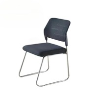 Chaise de formation EaseNeat, vente directe d'usine, coussin en éponge, tissu pour étudiants, tube en fer, salle de réunion, style moderne, ergonomique, PU