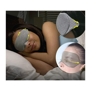 Masque pour les yeux en coton respirant avec pont nasal et design anti-lumière pour un sommeil profond - Product Image 5