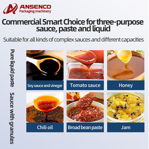 Machine d'emballage sous vide automatique pour sauces et liquides alimentaires avec fonction de remplissage de sacs en plastique et capacités variées - Product Image 3