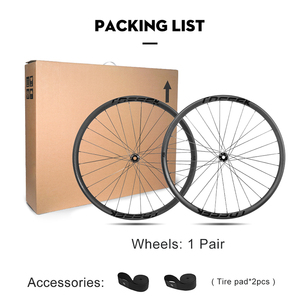 Jantes de <span class=keywords><strong>VTT</strong></span> en fibre de carbone TOSEEK 29 pouces, jeu de roues en carbone léger pour <span class=keywords><strong>VTT</strong></span>, jantes clincher à rayons droits 28 trous - Product Image 6
