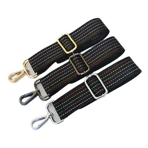 Meetee B-J036 3.8Cm Nieuwe Bandbreedte Zwart Verstelbare Lange Diagonale Tas Schouderband