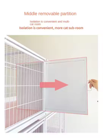 Cage d'élevage de chat en plastique renforcé et en fer Petite cage d'élevage de chat Pigeon lapin d'intérieur avec fermeture à bouton pour chiens